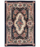 Heritage 3' 10" X 5' 10" Hand-Knotted Wool Rug 3' 10" X 5' 10" (117 X 178) / Ivory / Black