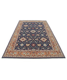 Heritage 6' 0" X 9' 0" Hand-Knotted Wool Rug 6' 0" X 9' 0" (183 X 274) / Blue / Tan