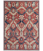 Hand Knotted Heriz Wool Rug 9' 10" X 13' 7" 9' 10" X 13' 7" (300 X 414) / Red / Red