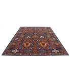 Humna 8'3'' X 9'11'' Hand-Knotted Wool Rug 8'3'' x 9'11'' (248 X 298) / Blue / Red