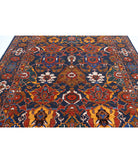 Humna 8'3'' X 9'11'' Hand-Knotted Wool Rug 8'3'' x 9'11'' (248 X 298) / Blue / Red