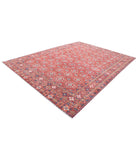 Humna 8'11'' X 11'10'' Hand-Knotted Wool Rug 8'11'' x 11'10'' (268 X 355) / Red / Red