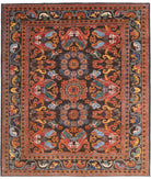 Humna 8'3'' X 9'7'' Hand-Knotted Wool Rug 8'3'' x 9'7'' (248 X 288) / Brown / Red