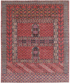 Humna 8'2'' X 9'9'' Hand-Knotted Wool Rug 8'2'' x 9'9'' (245 X 293) / Pink / Multi