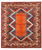 Hand Knotted Humna Wool Rug 8' 4" X 9' 10" 8' 4" X 9' 10" (254 X 300) / Red / Ivory
