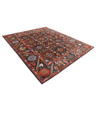 Humna 8'1'' X 9'8'' Hand-Knotted Wool Rug 8'1'' x 9'8'' (243 X 290) / Brown / Brown