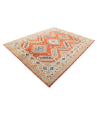 Humna 7'10'' X 9'11'' Hand-Knotted Wool Rug 7'10'' x 9'11'' (235 X 298) / Rust / Ivory