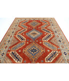 Humna 7'10'' X 9'11'' Hand-Knotted Wool Rug 7'10'' x 9'11'' (235 X 298) / Rust / Ivory