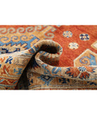 Humna 7'10'' X 9'11'' Hand-Knotted Wool Rug 7'10'' x 9'11'' (235 X 298) / Rust / Ivory