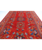 Humna 10'0'' X 14'0'' Hand-Knotted Wool Rug 10'0'' x 14'0'' (300 X 420) / Rust / Blue