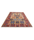 Humna 6'10'' X 10'1'' Hand-Knotted Wool Rug 6'10'' x 10'1'' (205 X 303) / Gold / Red