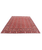 Humna 8'2'' X 9'8'' Hand-Knotted Wool Rug 8'2'' x 9'8'' (245 X 290) / Red / Blue