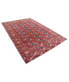 Humna 6'8'' X 9'8'' Hand-Knotted Wool Rug 6'8'' x 9'8'' (200 X 290) / Red / Rust