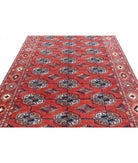 Humna 6'8'' X 9'8'' Hand-Knotted Wool Rug 6'8'' x 9'8'' (200 X 290) / Red / Rust