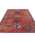 Humna 6'10'' X 10'1'' Hand-Knotted Wool Rug 6'10'' x 10'1'' (205 X 303) / Rust / Gold