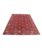 Humna 5'6'' X 7'11'' Hand-Knotted Wool Rug 5'6'' x 7'11'' (165 X 238) / Red / Rust