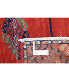 Humna 5'6'' X 7'11'' Hand-Knotted Wool Rug 5'6'' x 7'11'' (165 X 238) / Red / Rust