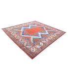 Humna 8'8'' X 9'2'' Hand-Knotted Wool Rug 8'8'' x 9'2'' (260 X 275) / Rust / Ivory