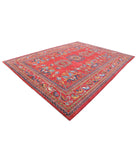 Humna 10'3'' X 13'10'' Hand-Knotted Wool Rug 10'3'' x 13'10'' (308 X 415) / Red / Blue