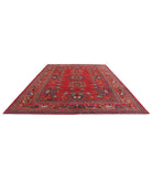 Humna 10'3'' X 13'10'' Hand-Knotted Wool Rug 10'3'' x 13'10'' (308 X 415) / Red / Blue