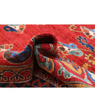 Humna 10'3'' X 13'10'' Hand-Knotted Wool Rug 10'3'' x 13'10'' (308 X 415) / Red / Blue