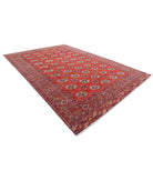 Humna 9'10'' X 14'3'' Hand-Knotted Wool Rug 9'10'' x 14'3'' (295 X 428) / Red / Blue