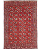 Humna 9'10'' X 14'3'' Hand-Knotted Wool Rug 9'10'' x 14'3'' (295 X 428) / Red / Blue