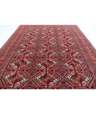 Humna 10'1'' X 13'8'' Hand-Knotted Wool Rug 10'1'' x 13'8'' (303 X 410) / Red / Blue