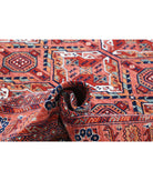 Humna 10'1'' X 13'8'' Hand-Knotted Wool Rug 10'1'' x 13'8'' (303 X 410) / Red / Blue