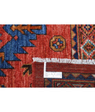 Humna 10'3'' X 14'4'' Hand-Knotted Wool Rug 10'3'' x 14'4'' (308 X 430) / Red / Blue