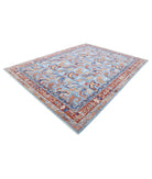 Humna 8'10'' X 11'10'' Hand-Knotted Wool Rug 8'10'' x 11'10'' (265 X 355) / Blue / Rust