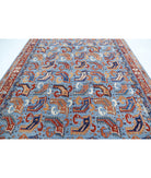 Humna 8'10'' X 11'10'' Hand-Knotted Wool Rug 8'10'' x 11'10'' (265 X 355) / Blue / Rust