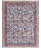 Humna 8'10'' X 11'10'' Hand-Knotted Wool Rug 8'10'' x 11'10'' (265 X 355) / Blue / Rust