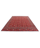 Humna 8'11'' X 11'7'' Hand-Knotted Wool Rug 8'11'' x 11'7'' (268 X 348) / Red / Blue