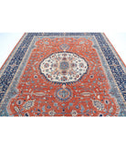 Humna 8'11'' X 10'10'' Hand-Knotted Wool Rug 8'11'' x 10'10'' (268 X 325) / Rust / Blue