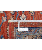 Humna 8'11'' X 10'10'' Hand-Knotted Wool Rug 8'11'' x 10'10'' (268 X 325) / Rust / Blue