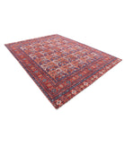 Humna 8'11'' X 11'7'' Hand-Knotted Wool Rug 8'11'' x 11'7'' (268 X 348) / Red / Blue