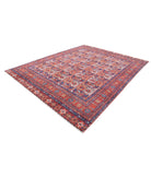 Humna 8'11'' X 11'7'' Hand-Knotted Wool Rug 8'11'' x 11'7'' (268 X 348) / Red / Blue