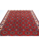 Humna 8'1'' X 9'9'' Hand-Knotted Wool Rug 8'1'' x 9'9'' (243 X 293) / Red / Ivory