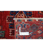 Humna 8'1'' X 9'9'' Hand-Knotted Wool Rug 8'1'' x 9'9'' (243 X 293) / Red / Ivory