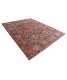 Humna 8'6'' X 10'10'' Hand-Knotted Wool Rug 8'6'' x 10'10'' (255 X 325) / Rust / Gold