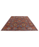 Humna 8'6'' X 10'10'' Hand-Knotted Wool Rug 8'6'' x 10'10'' (255 X 325) / Rust / Gold