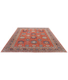 Humna 7'11'' X 9'8'' Hand-Knotted Wool Rug 7'11'' x 9'8'' (238 X 290) / Rust / Gold