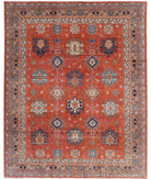 Humna 7'11'' X 9'8'' Hand-Knotted Wool Rug 7'11'' x 9'8'' (238 X 290) / Rust / Gold