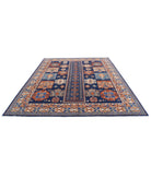 Humna 8'1'' X 10'0'' Hand-Knotted Wool Rug 8'1'' x 10'0'' (243 X 300) / Blue / Gold