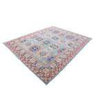 Humna 7'10'' X 9'11'' Hand-Knotted Wool Rug 7'10'' x 9'11'' (235 X 298) / Blue / Gold