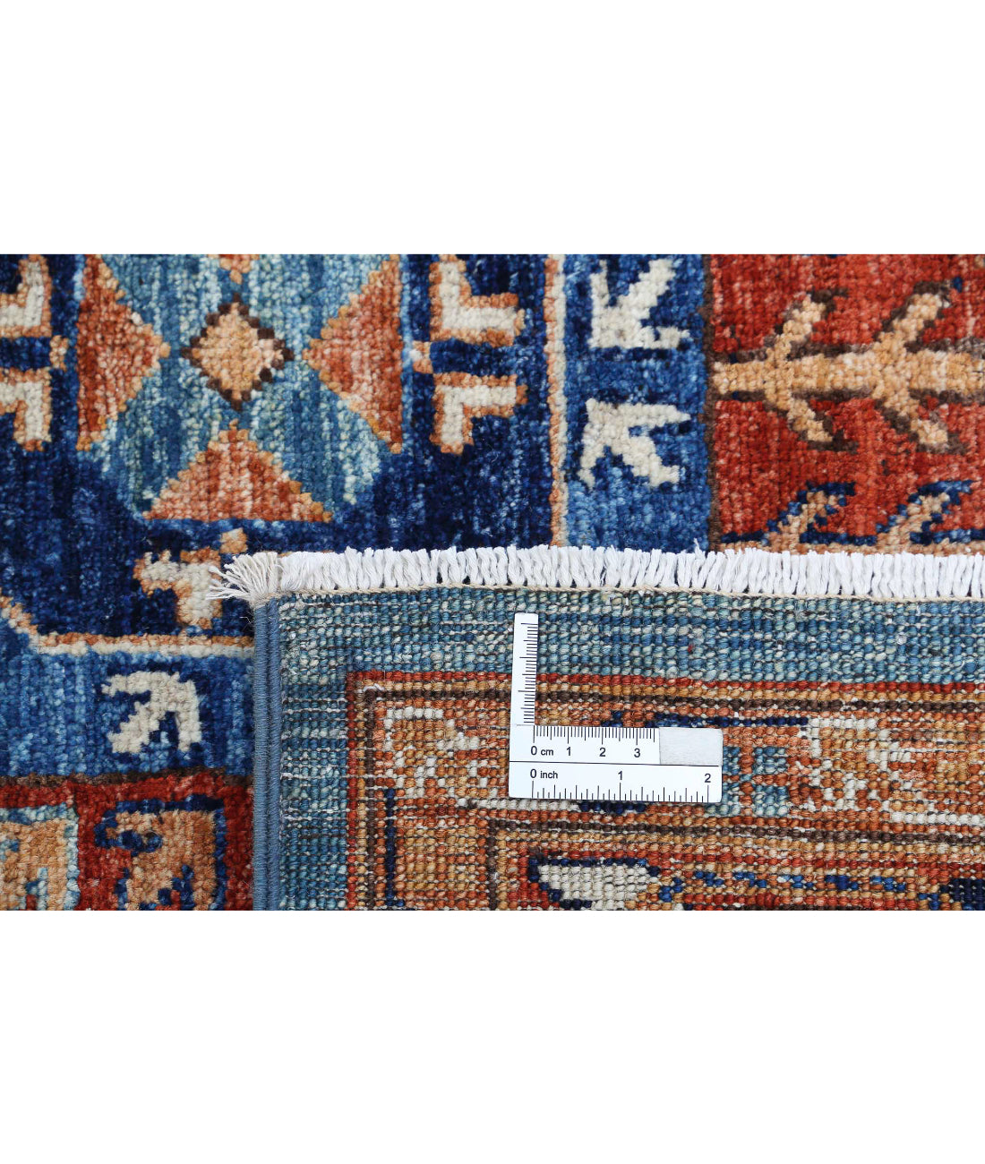 Humna 7'10'' X 9'11'' Hand-Knotted Wool Rug 7'10'' x 9'11'' (235 X 298) / Blue / Gold