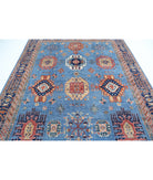 Humna 8'0'' X 9'9'' Hand-Knotted Wool Rug 8'0'' x 9'9'' (240 X 293) / Teal / Blue