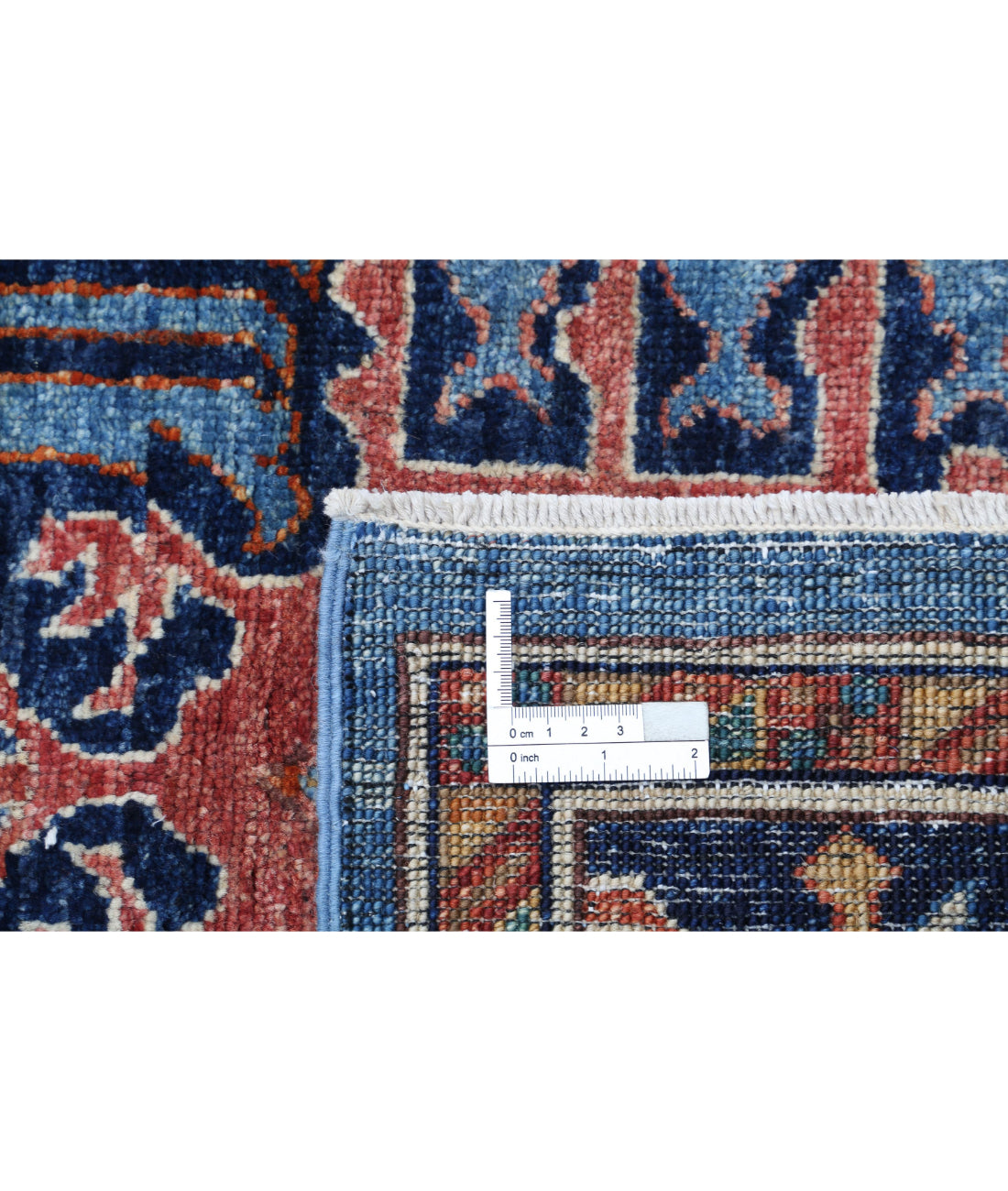 Humna 8'0'' X 9'9'' Hand-Knotted Wool Rug 8'0'' x 9'9'' (240 X 293) / Teal / Blue