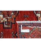 Humna 8'8'' X 10'3'' Hand-Knotted Wool Rug 8'8'' x 10'3'' (260 X 308) / Red / Blue